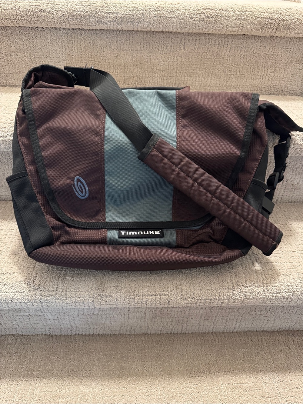 Timbuk2 Black and Burgundy/Purple Laptop Bag
